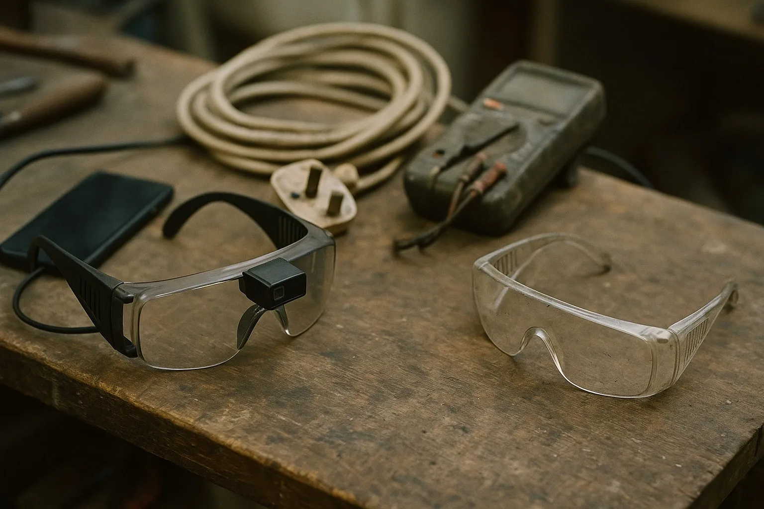 Safety glasses with camera: why your phone usually wins