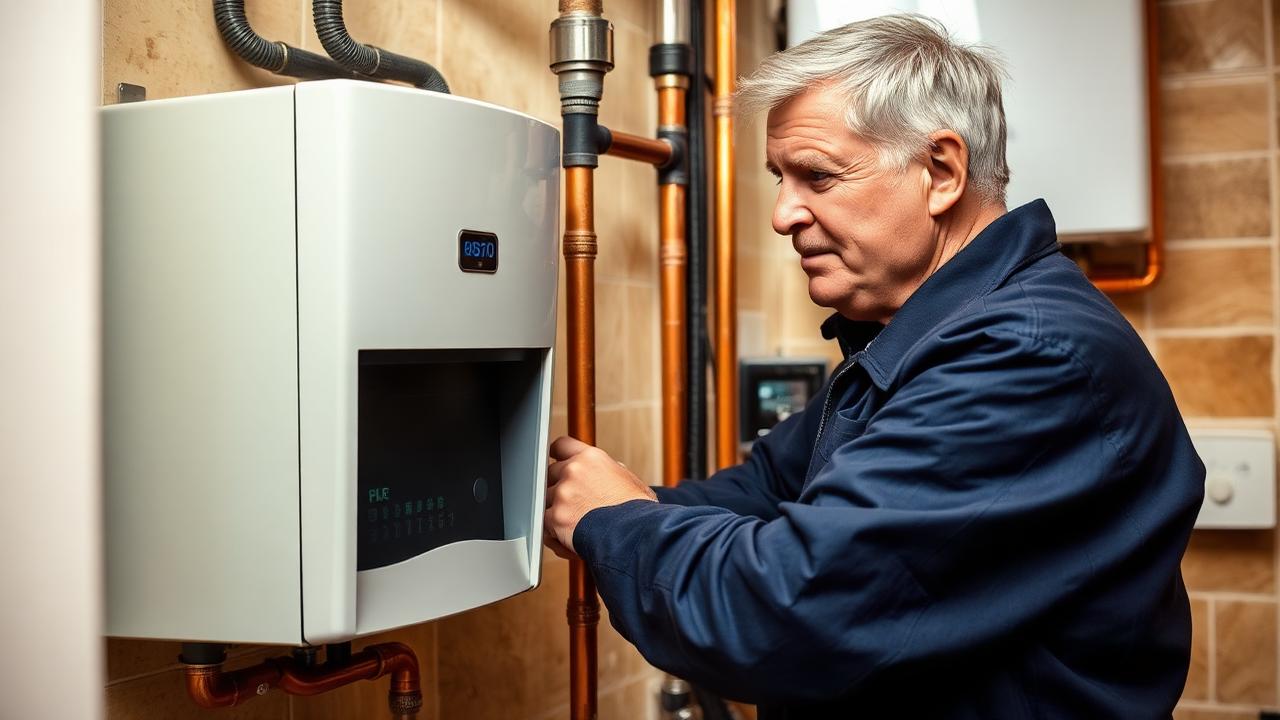 Aging UK plumber representing the skills crisis and retiring workforce
