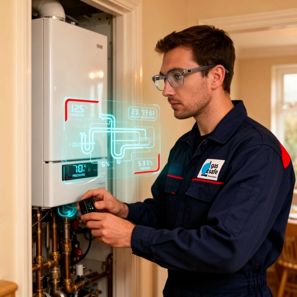 TrainAR in action - Plumber using AR smart glasses for hands-free training