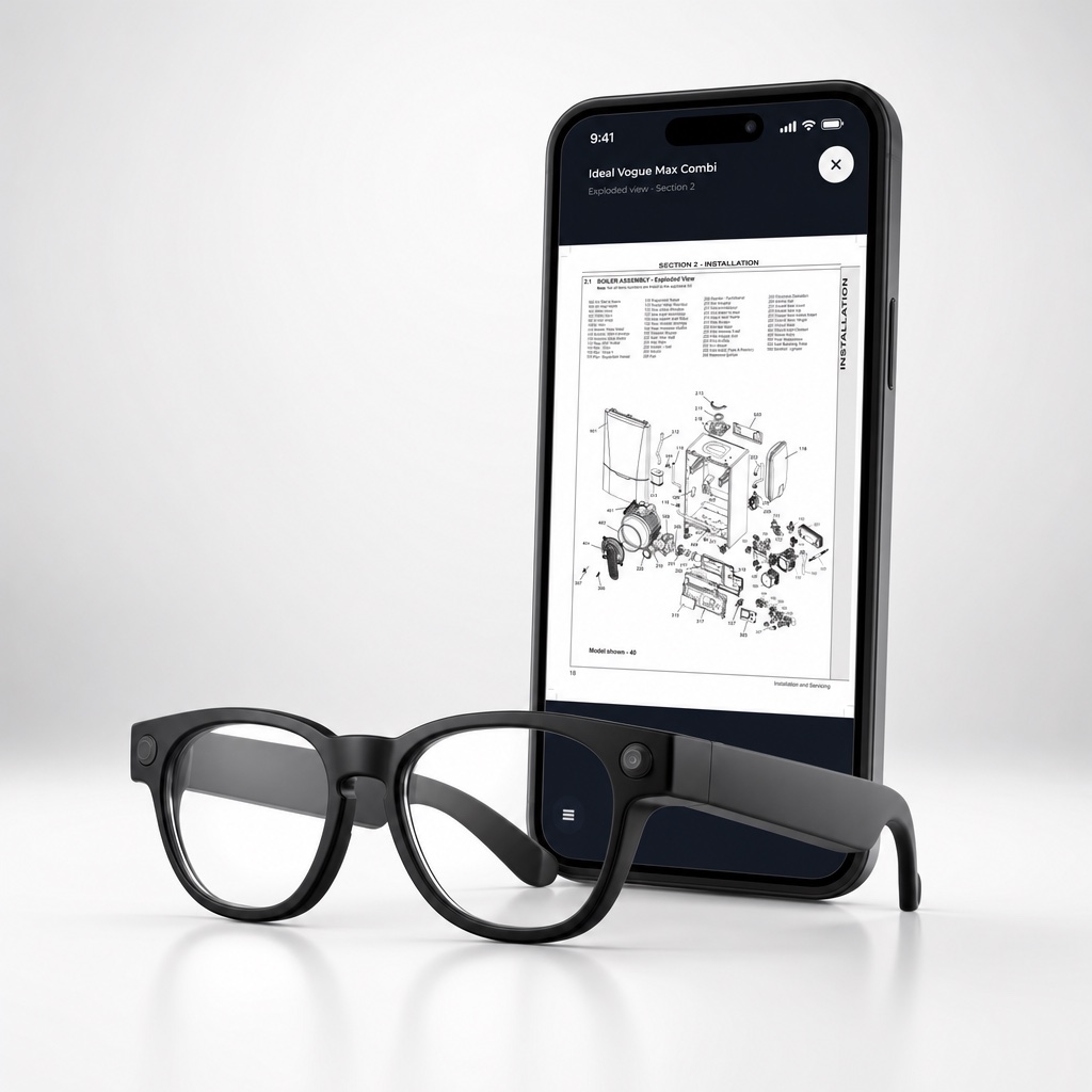 Mobile App + AI Glasses