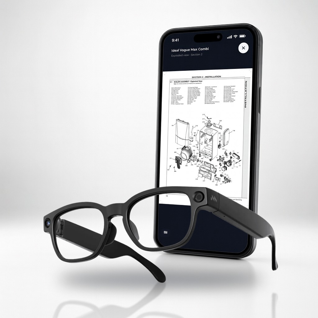 Mobile App + AI Glasses