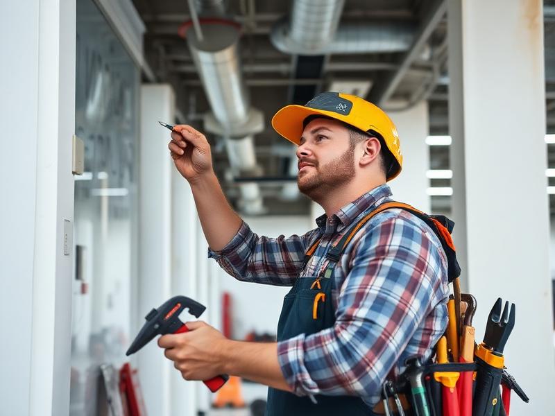 Multi-skilled tradesperson in commercial construction