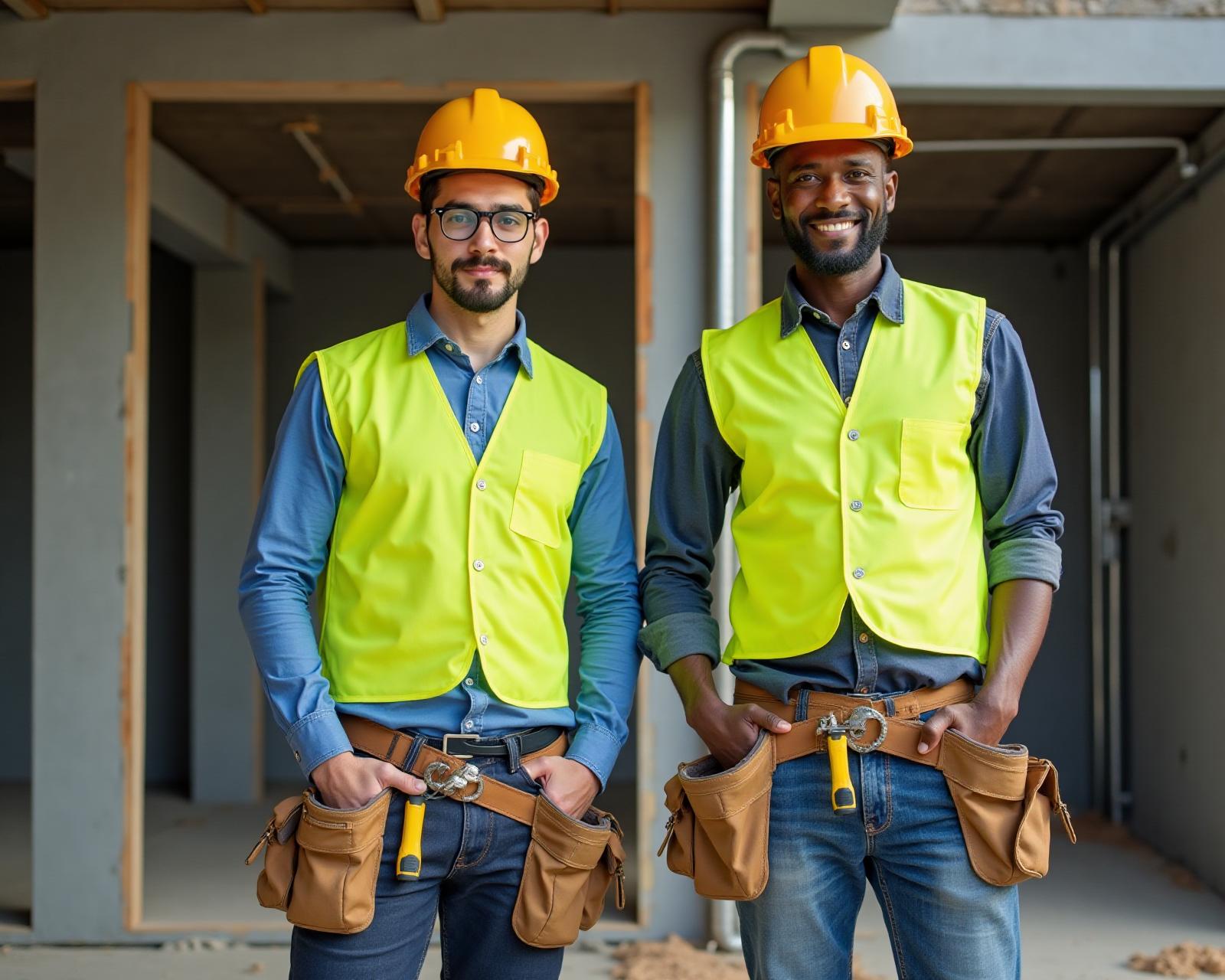 Multi-skilled tradespeople with diverse tool sets